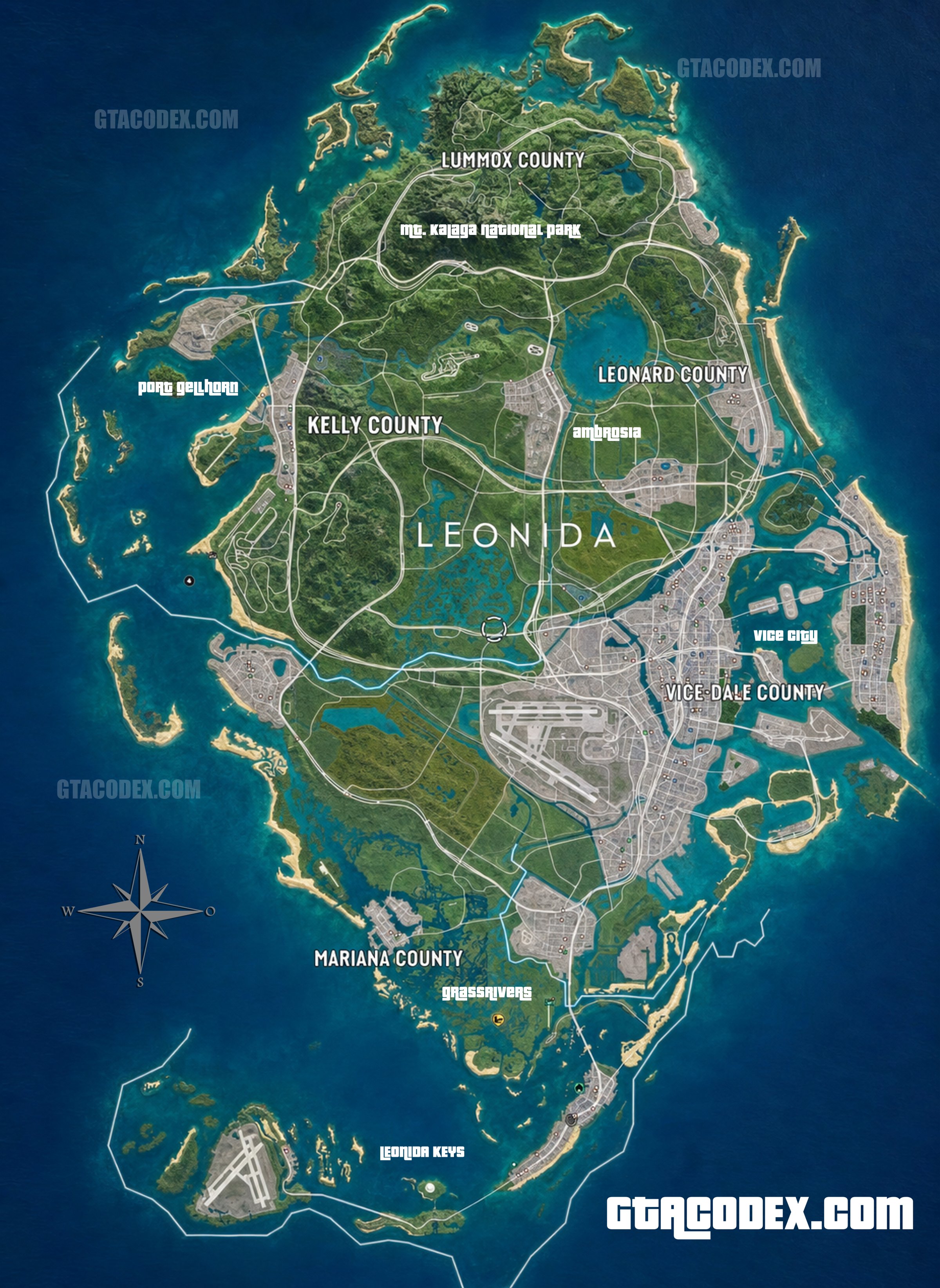 Preview of the interactive Leonida map